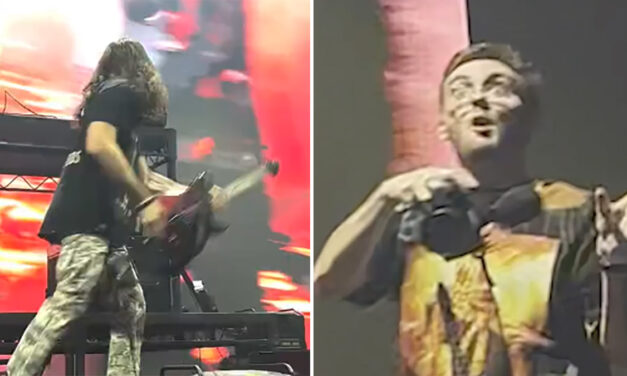 “That wasn’t in the job description”: This metal guitarist mistook a photographer for his guitar tech – and accidentally launched his guitar at him