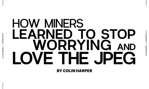 How Miners Learned to Stop Worrying and Love the JPEG