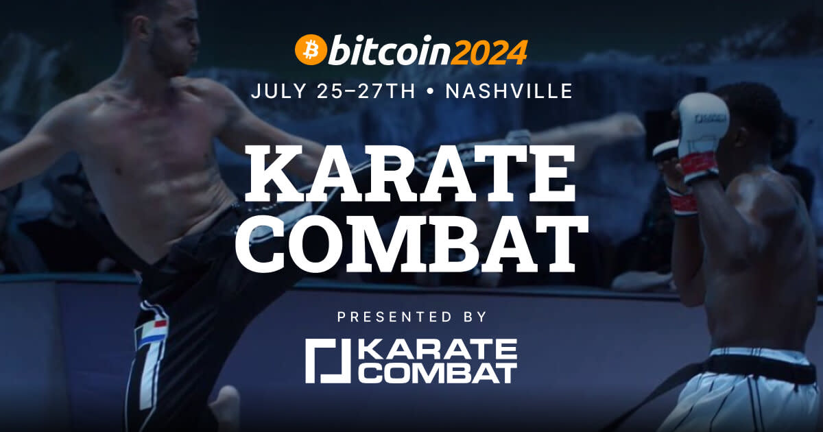 Karate Combat to Launch at Bitcoin 2024 Conference in Nashville