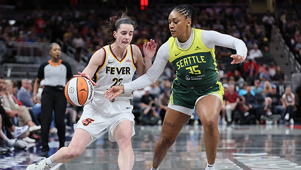 Caitlin Clark & Victoria Vivians Have Intense Moment During WNBA Game