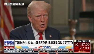 Trump touts crypto as potential solution to US debt, Harris campaign shares remarks