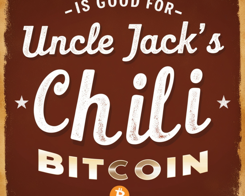 Uncle Jack’s Chili is Good for Bitcoin