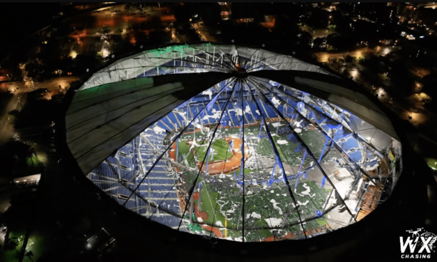 Drone footage shows Hurricane Milton shredded Tropicana Field’s roof