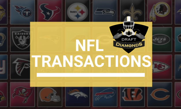 NFL Transactions for November 1, 2024 | Presented by NFL Draft Diamonds