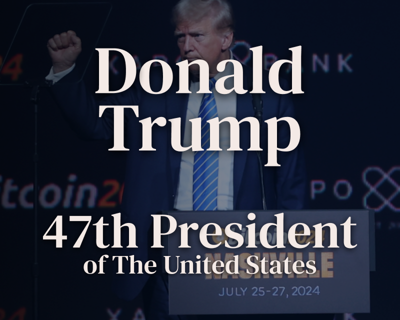 Pro-Bitcoin Donald Trump Becomes the 47th President of the United States