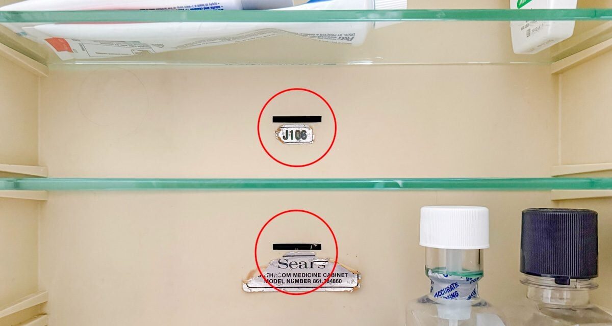 If Your Medicine Cabinet Has a Slot in the Back, This Is What It Means