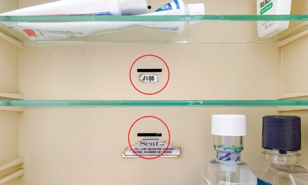 If Your Medicine Cabinet Has a Slot in the Back, This Is What It Means